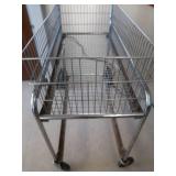 METAL CART WITH BASKET