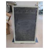 ANTIQUE SLATE CHALK BOARD WITH FRAME