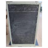 ANTIQUE SLATE CHALK BOARD WITH FRAME