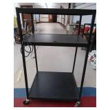 AV CART WITH ELECTRICAL HOOK UP