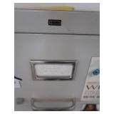 GRAY METAL FILE CABINET