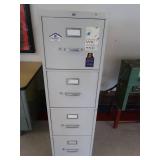 GRAY METAL FILE CABINET