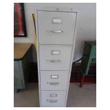GRAY METAL FILE CABINET