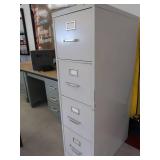 GRAY METAL FILE CABINET