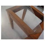 GLASS TOPPED TABLE