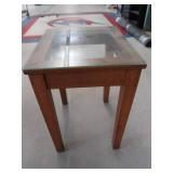 GLASS TOPPED TABLE