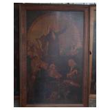 FRAMED PRINT OF OIL PAINTING