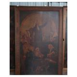 FRAMED PRINT OF OIL PAINTING