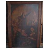 FRAMED PRINT OF OIL PAINTING