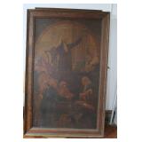 FRAMED PRINT OF OIL PAINTING