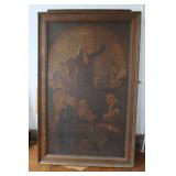 FRAMED PRINT OF OIL PAINTING