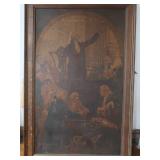 FRAMED PRINT OF OIL PAINTING