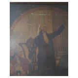 FRAMED PRINT OF OIL PAINTING