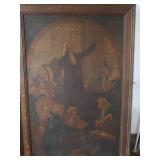 FRAMED PRINT OF OIL PAINTING