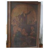 FRAMED PRINT OF OIL PAINTING