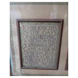 FRAMED FREDRICK JUDD WAUGH PRINT