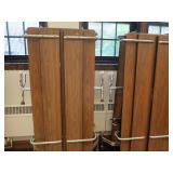 2 LARGE LUNCH TABLES W/HEAVY DUTY CASTERS