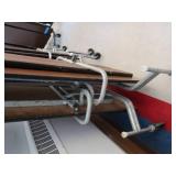 2 LARGE LUNCH TABLES W/HEAVY DUTY CASTERS