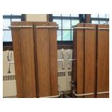 2 LARGE LUNCH TABLES W/HEAVY DUTY CASTERS