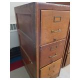 VINTAGE WOODEN FILE CABINET