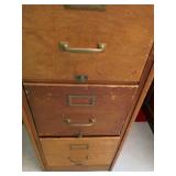 VINTAGE WOODEN FILE CABINET
