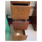 VINTAGE WOODEN FILE CABINET