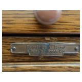 ATTACHED WOODEN FILE CABINETS