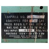 JOHNSON GAS CRUCIBLE FURNACE