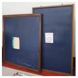2 WOOD FRAMED BULLETIN BOARD