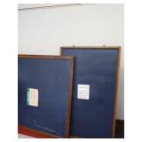 2 WOOD FRAMED BULLETIN BOARD