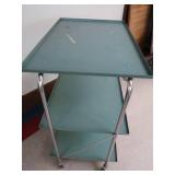 VINTAGE GREEN METAL CART