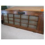 2 SOLID WOOD MULTIPANED DOORS