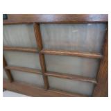 2 SOLID WOOD MULTIPANED DOORS