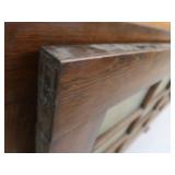 2 SOLID WOOD MULTIPANED DOORS