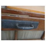 2 SOLID WOOD MULTIPANED DOORS