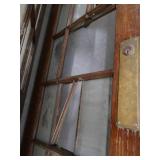 2 SOLID WOOD MULTIPANED DOORS