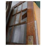 2 SOLID WOOD MULTIPANED DOORS