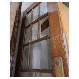 2 SOLID WOOD MULTIPANED DOORS