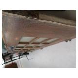 2 SOLID WOOD MULTIPANED DOORS