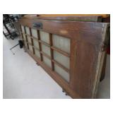 2 SOLID WOOD MULTIPANED DOORS