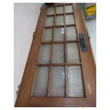 2 SOLID WOOD MULTIPANED DOORS