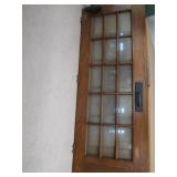 2 SOLID WOOD MULTIPANED DOORS
