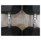 PAIR OF 100 LB DUMB BELLS