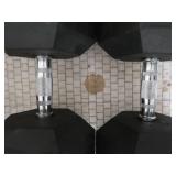 PAIR OF 95 LB DUMBBELLS