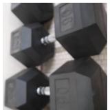 PAIR OF 90 LB DUMBBELLS