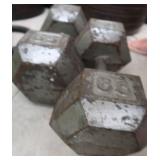 PAIR OF 65 LB DUMBBELLS