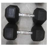 PAIR OF 35 LB DUMBBELLS