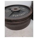 2 -45 LB BARBELL WEIGHTS