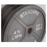 2 -45 LB BARBELL WEIGHTS