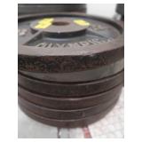 3 -35 LB BARBELL WEIGHTS